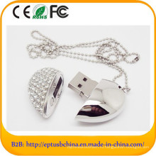 Сердце флешки USB Диаманта с цепью (ES620)